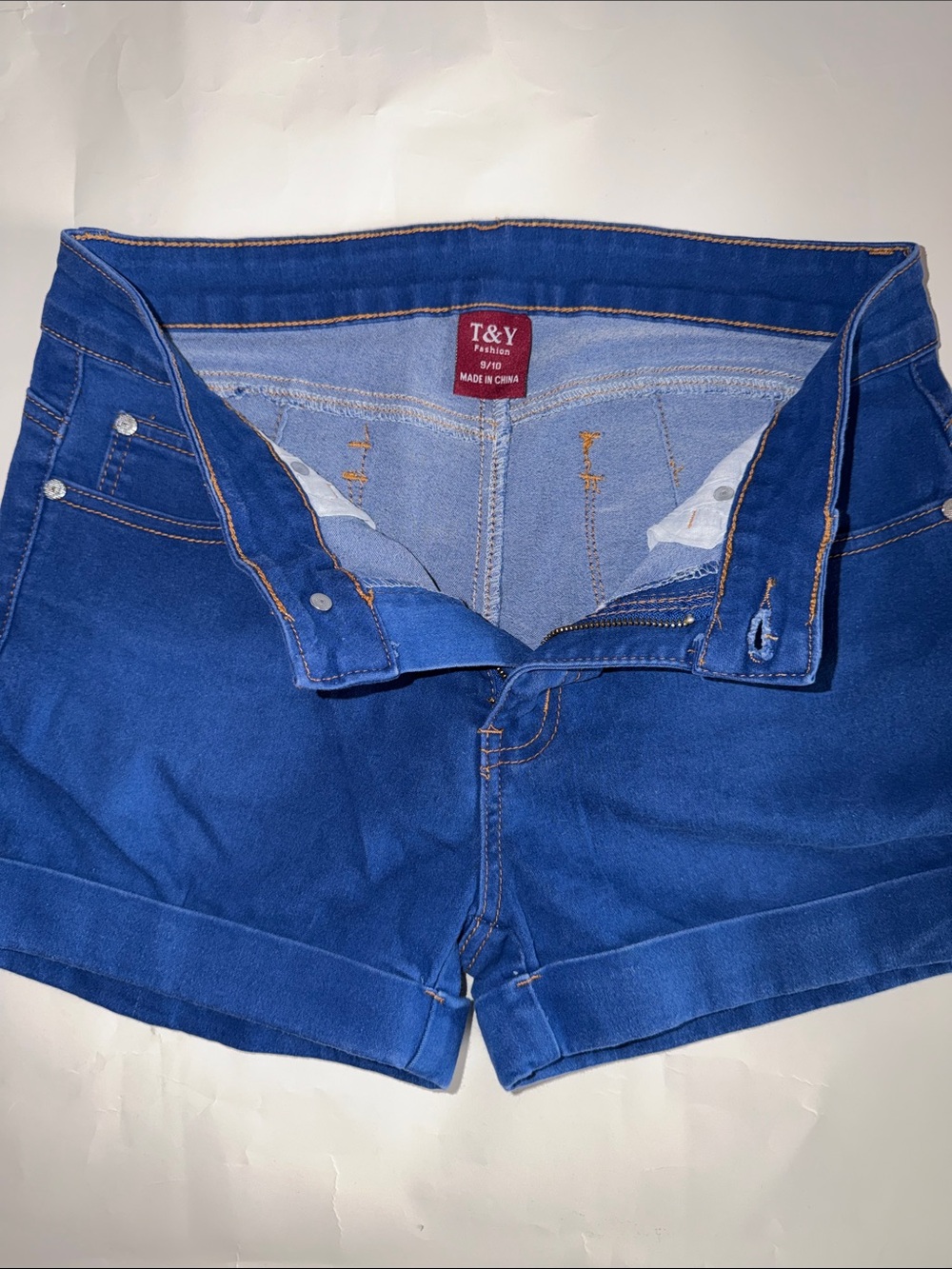 Women's Cobalt Blue Denim Shorts